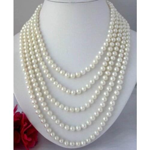 100 INCH AAA REAL SOUTH SEA GENUINE WHITE PEARL NECKLACE