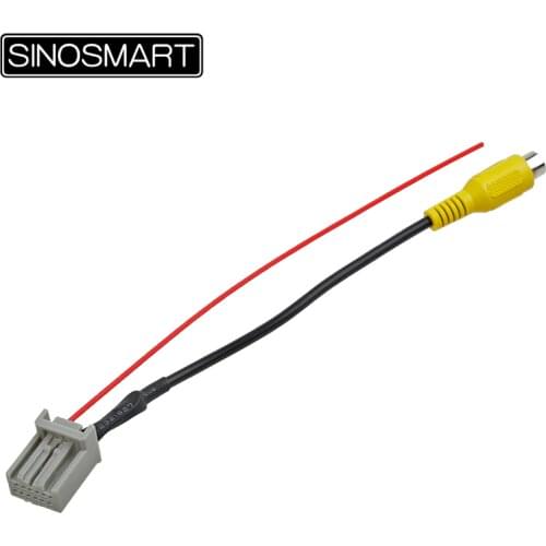 SINOSMART C12 12PIN Reversing Camera Connection Cable for Honda Civic GHAC 2019 OEM Monitor without Damaging the Car Wiring