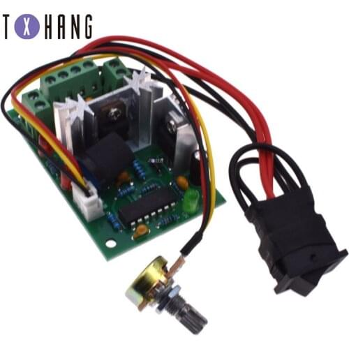 Hot Sale DC 6-30V Motor Speed Controller Regulator Driver PWM High Reversible Control Forward / Reverse switch Quality diy