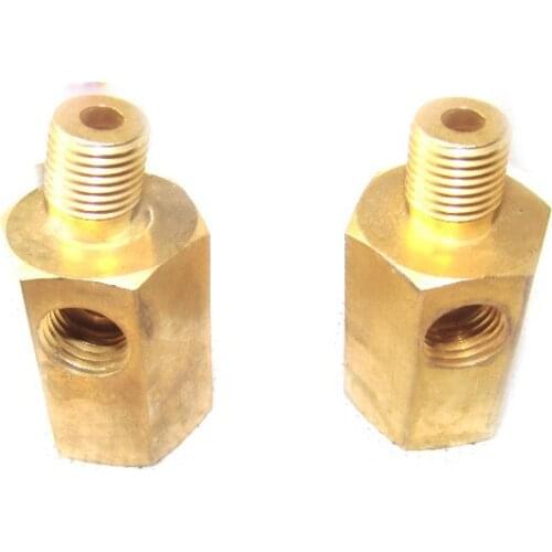 Three-way copper joint Specification 14mm*1.5 Conversion head Pressure gauge connector