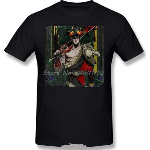 Zagreus Cloth Print Oversize T-Shirt Hades Roguelike Action Role-playing Game Tops For Men Fashion Streetwear