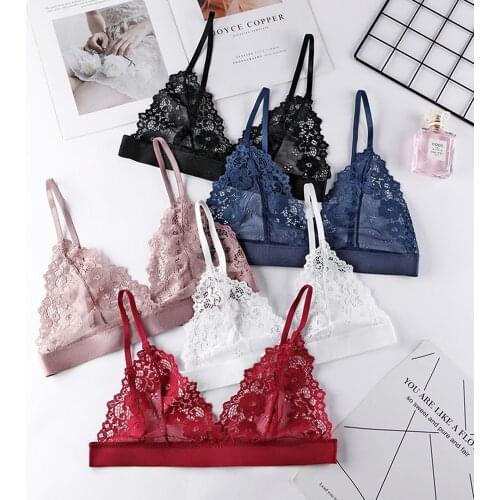 Womens Thin Bra Without Chest Pad Fashion Sexy Lace Lingerie Cutout Back Buckle Tube Top Womens Underwear Summer Clothes
