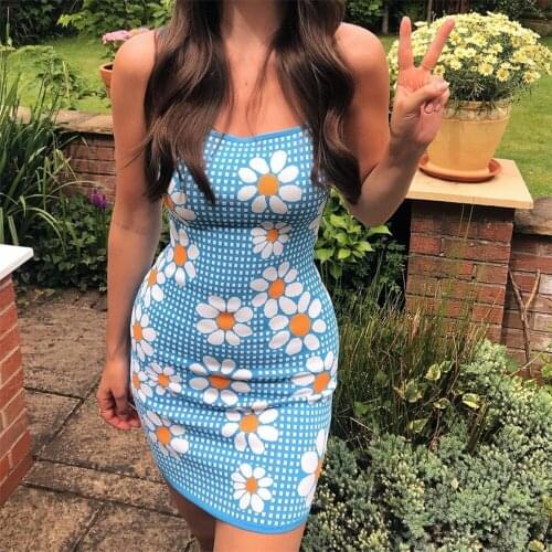 Sexy Knitted Jacquard Camisole Mini Dress Women Summer Spaghetti Strap Sleeveless A Line Dresses Backless Bandage Dress Clothes