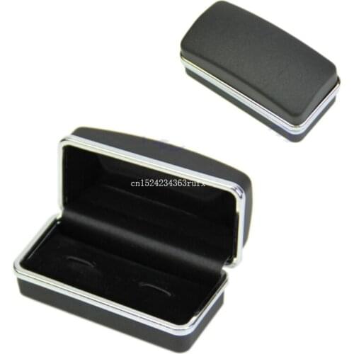 120pcs Black Stainfinished Cufflinks Box Jewelry Boxes Cuff Links Gift Boxes Storage Dispaly Holders