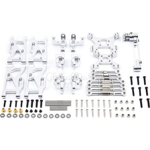 144001 1/14 RC Car Upgrade Spare Parts Pull Rod Swing arm Steering Cup Group C Seat Shock Absorber Plate etc for WLtoys 124019