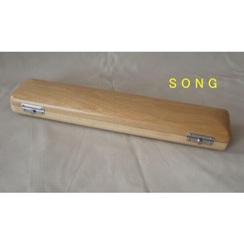 17 holes wooden flute case solid wood