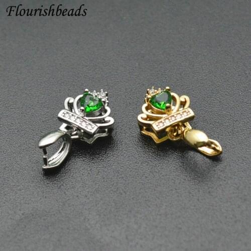 30pcs Handicraft Jewelry Clamp Pinch Clip Bail Charms Hooks Accessories for Women Gems Earrings Necklace Jewelry Making