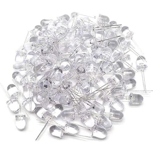 500pcs 10mm led diodes Clear Round Colorful Emitting Diode Light LED Lamp