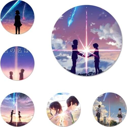 58mm Anime Your Name Kimi no Na wa Badge Brooch Pin Accessories For Clothes Backpack Decoration gift