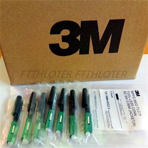 600PCS 3M SC APC NPFG 8802-TLC/3 Fiber Optic Fast Connector Singlemode Quick Connectors + OR20 CATV WITH WDM Optical Receiver