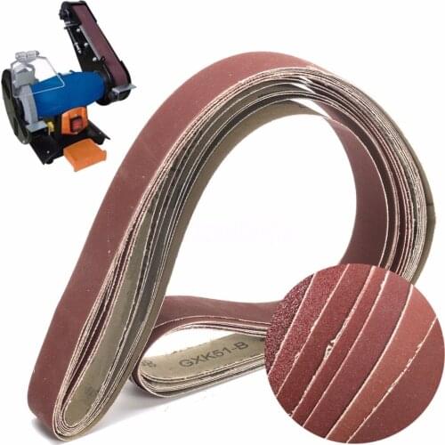 7pcs/set New 2.5*106cm Sanding Belt 80 150 240 320 400 600 1000 Grit Sander File