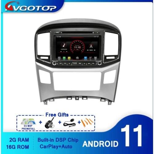 AVGOTOP Android 10 WINCE Bluetooth GPS Car Radio DVD Player for HYUNDAI H1 2016 2G 16G MP3 MP4 Vehicle Multimedia