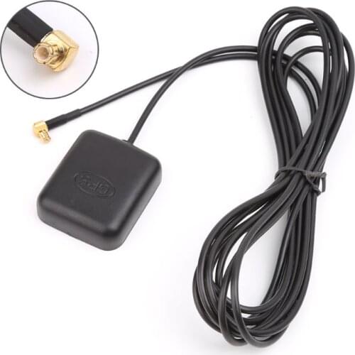 Car GPS Antenna Receiver with 3.5mm MCX Right Angle Connector Navigator Aerial 3M
