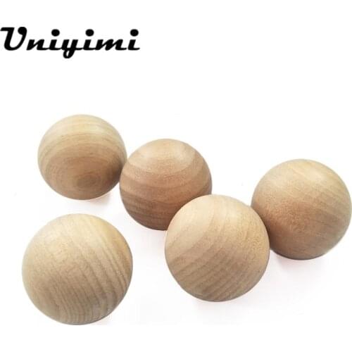 High Quality Wood Natural Round Bead Wooden Balls 25mm-30mm No Holes DIY For Craft Making Material Jewelry Accessories 20Pcs