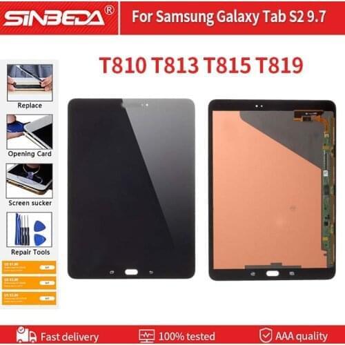 Burn-Shadow For Samsung Galaxy Tab S2 T810 T815 T819 T817 LCD Display Touch Screen Digitizer For Samsung T810 LCD Replaceme