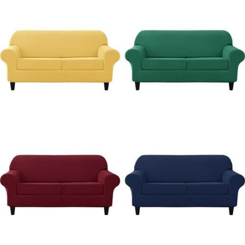 1/2/3/4 Seater Polar Fleece Sofa Cover Elastic Couch Slipcovers for Living Room Armchairs Covers Stretch Sofa Covers Dustproof