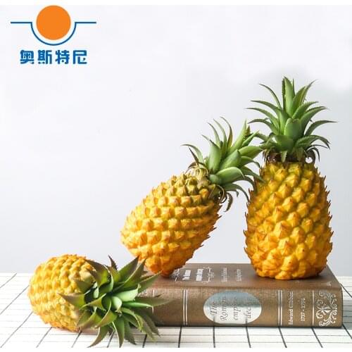 High imitation artificial Fake ananas Fruit artifical pineapple&artificial plastic fake simulated pineapple
