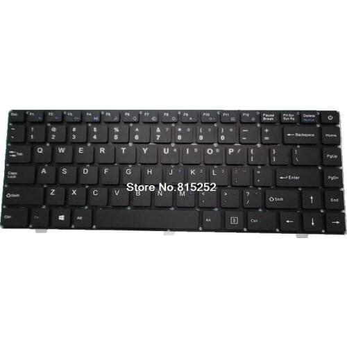 Laptop keyboard For Trekstor PRIMEBOOK P13 Black Without Frame US United States