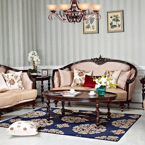 American Style Living Room Mahogany Coffee Table Retro Tea Table Oval Creative Tea Table End Table In Living Room Furniture