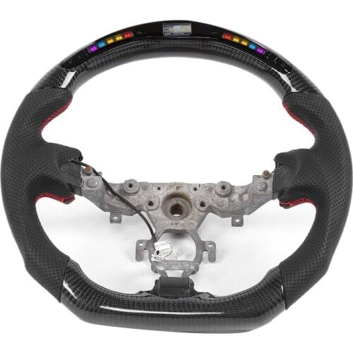 Leather Steering Wheel Carbon Fiber Perforated NAPPA LED Car Steering Wheel Fit for Nissan 370z 2009-2020 New Arrivals