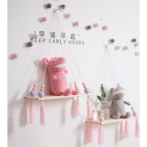 Creative Ins Decorative Shelf Girls Room Layout Wall Wall Decorations Internet Celebrity Bedroom Wall Decoration Pendant