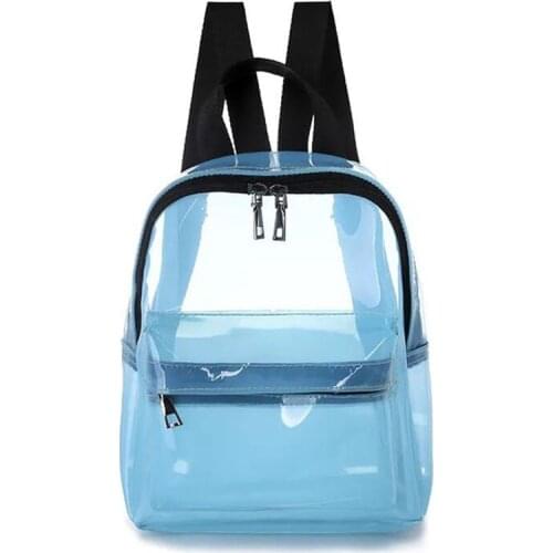 Fashion cute transparent transparent female backpack PVC jelly bag student fashion Ita girl girl bag school backpack new