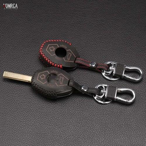 Genuine Leather Car Key Holder Wallet Key Cases Christmas Gifts for BMW X3 X5 Z3 Z4 3 5 7 Series E38 E39 E46 E83 M5 325i