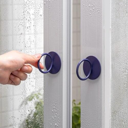 1PC Simple Punch-free Children Room Metal Cabinet Knobs Geometry Wardrobe Handle Garden Door Handle Cabinet Handles for Kids