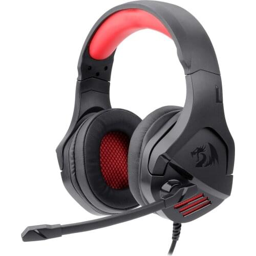 Redragon H250 THESEUS LED Wired Gaming Headset Noise Cancelling Headphones with Mic Compatible PC PS4/3 Xbox One and Nintendo