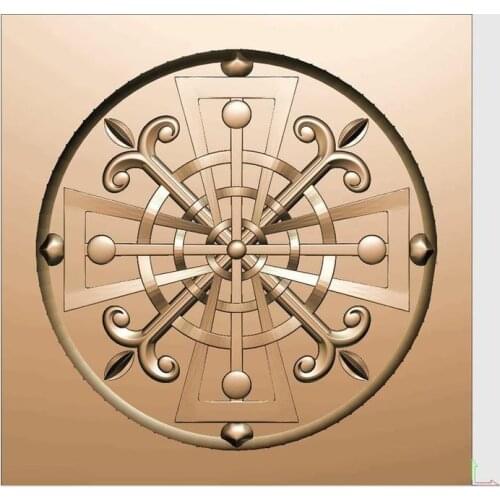 3d model relief for cnc in STL file format rosette_33