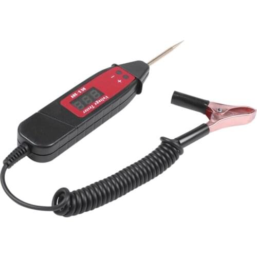 Universal 5-36V Car Digital Lcd Voltage Test Pen Professional Car Tester Pencil Detector With Led Light Car Diagnostic Tool