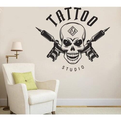Wall Decal Tattoo Studio Window Wall Decor Interior Design Vinyl Art Sticker Beauty Salon Home Decoration Stickers Poster D474