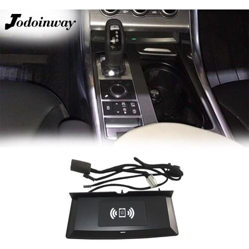 Phone charger for Range Rover Sport 2014 to 2018 wireless charging plate center console power adapter for iphone 11 fast charge