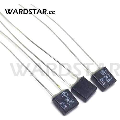 10pcs RH Thermal Fuse Cutoff 2A 92C 95C 105C 110C 115C 120C 125C 130C 135C 140C 145C 150C