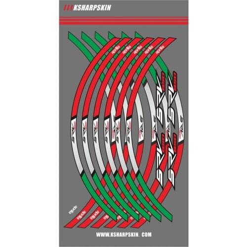 12X Motorcycle outer Rim sticker stripe wheel accessories Decorative reflective decals Suitable for Aprilia RSV850 rsv 850