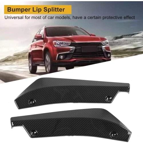 2Pcs Universal Car Rear Bumper Lip Diffuser Splitter Spoiler Scratch Protector