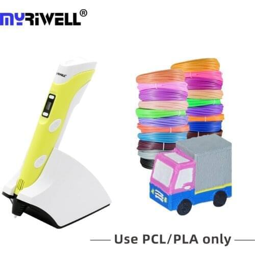 Myriwell RP-200B 3d Pen High End PLA/PCL Compatiable Filament Wireless Charging Diy 3d Printing Pen Speed Adjustable