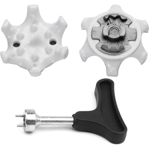 56 pcs /Lot TPR Golf Spikes with Wrench Pins 1/4 Turn Fast Twist Shoe Spikes Replacement Accessories Golf Training