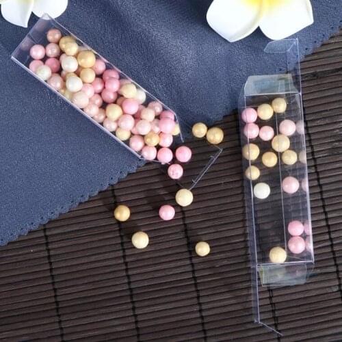 6.5*6.5*1cm Clear PVC box packaging, 100pcs/lot PVC plastic boxes for gift, Small PVC gift box pack