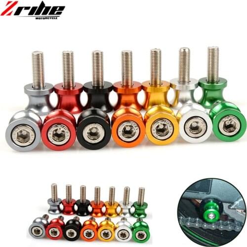 6mm 8mm 10mm Motorcycle CNC Aluminum Swingarm Spools Slider For Yamaha FZ6 FAZER FZ6R FZ8 FZ1 FAZER XJ6 XT1200ZE FJR1300 XTZ660