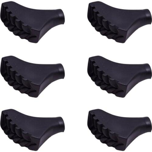 6X Trekking walk stick nordic cap replacement alpenstock outdoor camp tip rubbercane climb pole hike protector