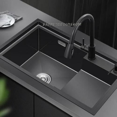 Ladder Sink Large Single-bath Nano-stainless Steel Sink Sink Kitchen Sink Vegetable Sink Sink Vegetable Sink