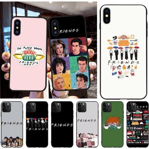 PENGHUWAN Perk Coffee friends Black Soft Shell Phone Case Capa for iPhone 11 pro XS MAX 8 7 6 6S Plus X 5S SE XR case