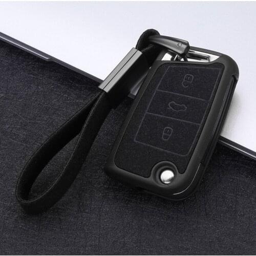 DNHFC For Volkswagen VW Tiguan mk2 Golf 7 MK7 Key protection case Car Key Case for Skoda Kodiaq Octavia A7 2017-2020