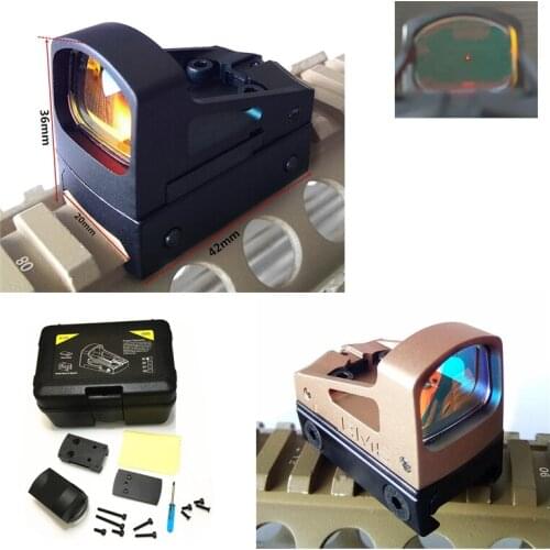 FIRECLUB Tactical RMS Reflex Mini Red Dot Sight Scope With Ventilated Mounting and Spacers For Airsoft