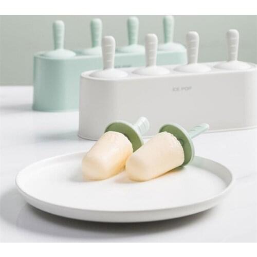 Ice Cream Mold Popsicle Maker Summer Homemade Ice Cream Popsicle DIY Mold Box Ice Cream Tubs Popsicle Making Mold With Sticks
