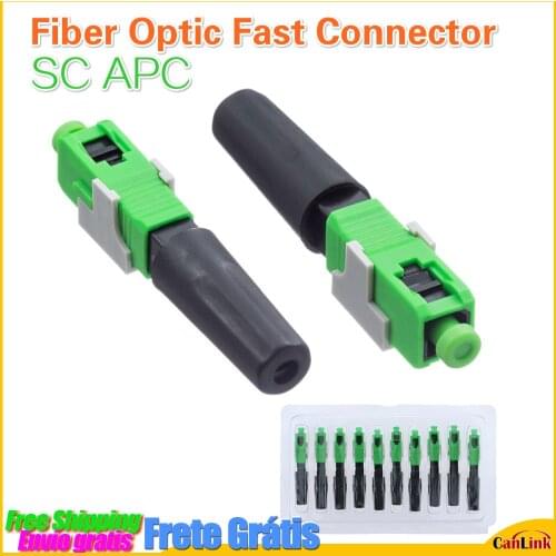 FTTH SC APC fast connector FTTH pre-bur fiber optic quick connector SC APC FTTH Fiber Optic Fast Connector SC Connector