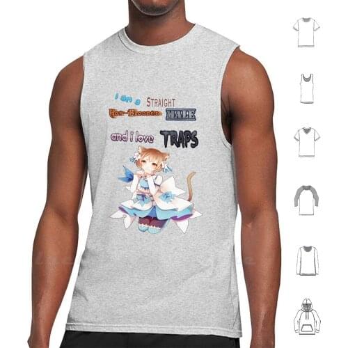 Traps Tank Top Cotton Vest Sleeveless Traps Anime Weeb Weeaboo Gay Animes Felix Re Zero Re Zero Starting Life In Another World