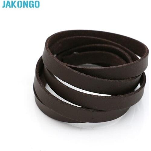 1m Brown Leather Rope Cords for Jewelry Making Jewelry Findings Accessories DIY Handmade Craft 8mm