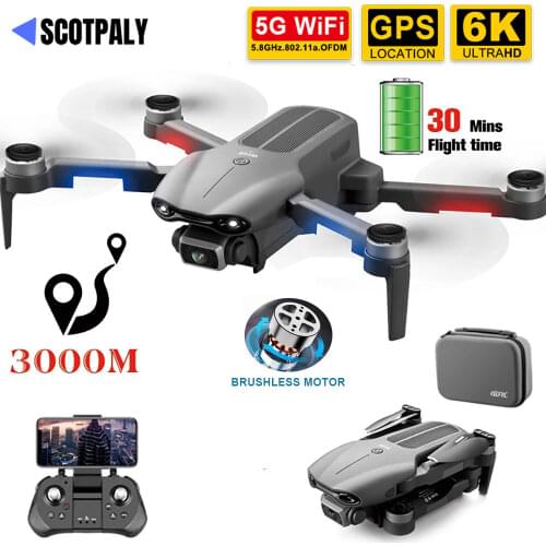 New F9 Drone GPS 6K Dual HD Camera Professional WIFI FPV Aerial Photography Foldable Quadcopter RC Distance 1.2KM